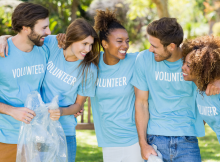 Volunteers of nonprofit organization