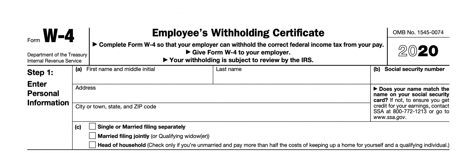 The 2020 W-4 Form...What You Need To Know | Blog - TaxBandits