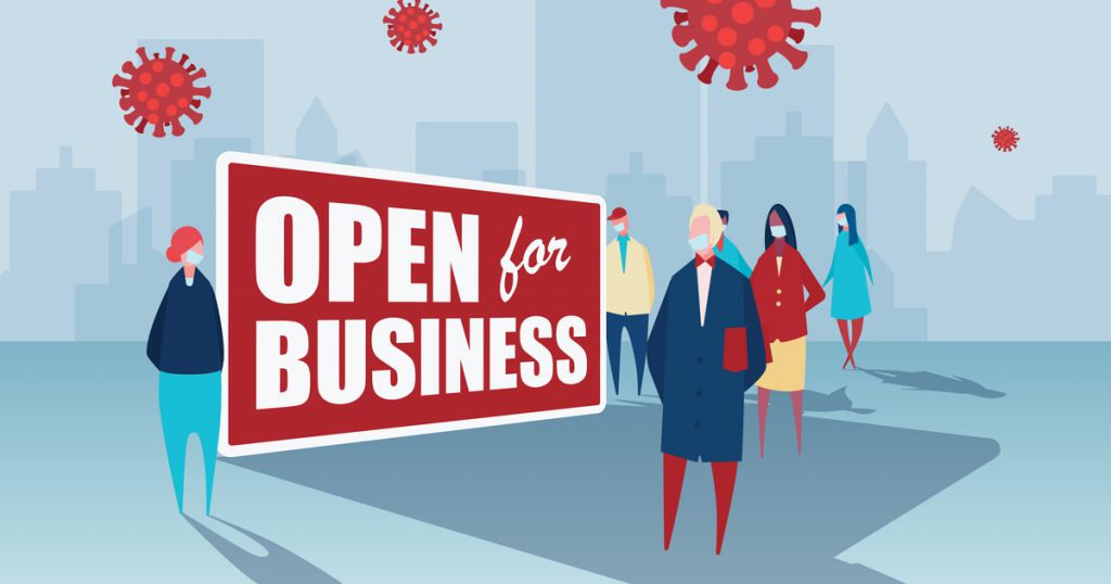 small business reopening