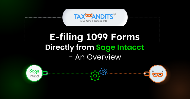 Sage Intacct + TaxBandits 1099 integration