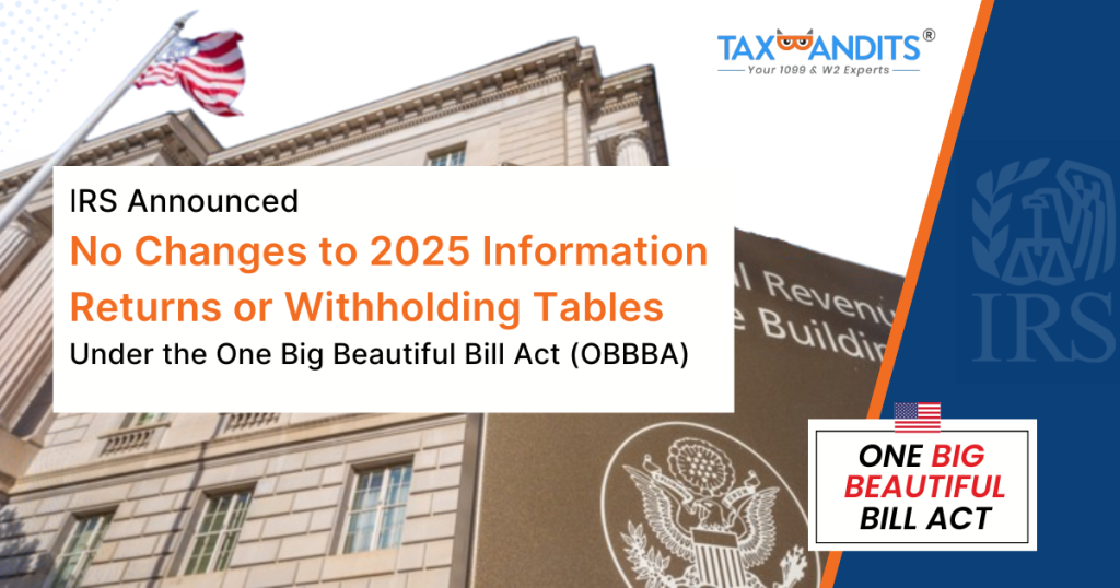 IRS announces 2025 information returns