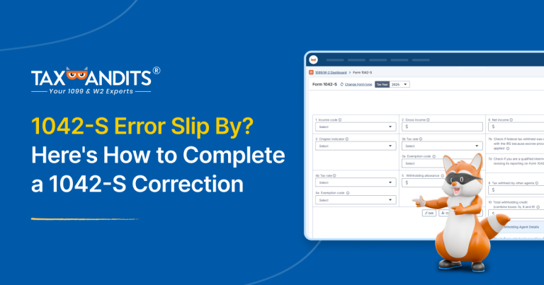 How to Complete a 1042-S Correction