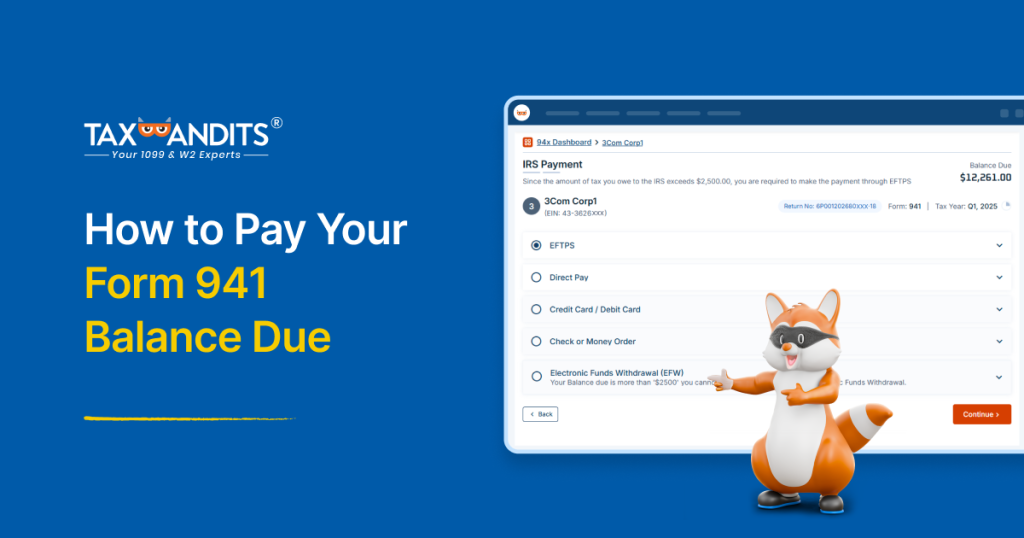 How to Pay Your Form 941 Balance Due