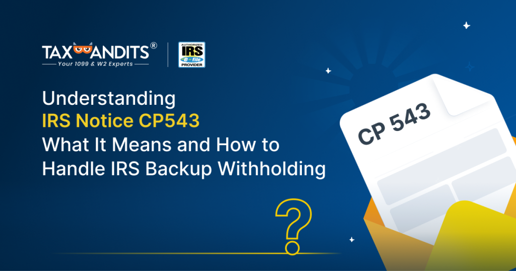 IRS CP543 Notice